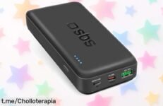 Impresionante powerbank de 20.000 mAh con carga rápida y doble puerto USB, ¡aprovecha este super chollo antes que se termine y mantén tus dispositivos siempre listos!
