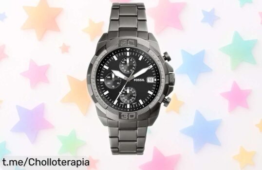 Impresionante reloj Fossil Bronson 44mm, moderno y resistente al agua: ¡aprovecha el super chollo con precio rebajado antes de que se agote!