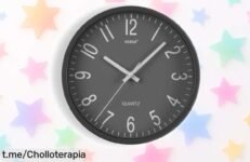 Impresionante reloj de pared vintage y silencioso que transformará tu cocina, ya a precio rebajado por tiempo limitado. ¡No te quedes sin el tuyo, corre antes de que se agoten!