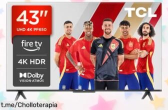 Impresionante smart TV 4K UHD de TCL con Alexa, precio rebajado y sonido que flipas; no te pierdas esta oportunidad única para vivir el cine en casa.