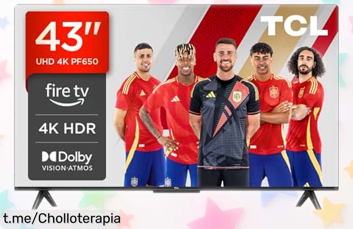 Impresionante smart TV 4K UHD de TCL con Alexa, precio rebajado y sonido que flipas; no te pierdas esta oportunidad única para vivir el cine en casa.