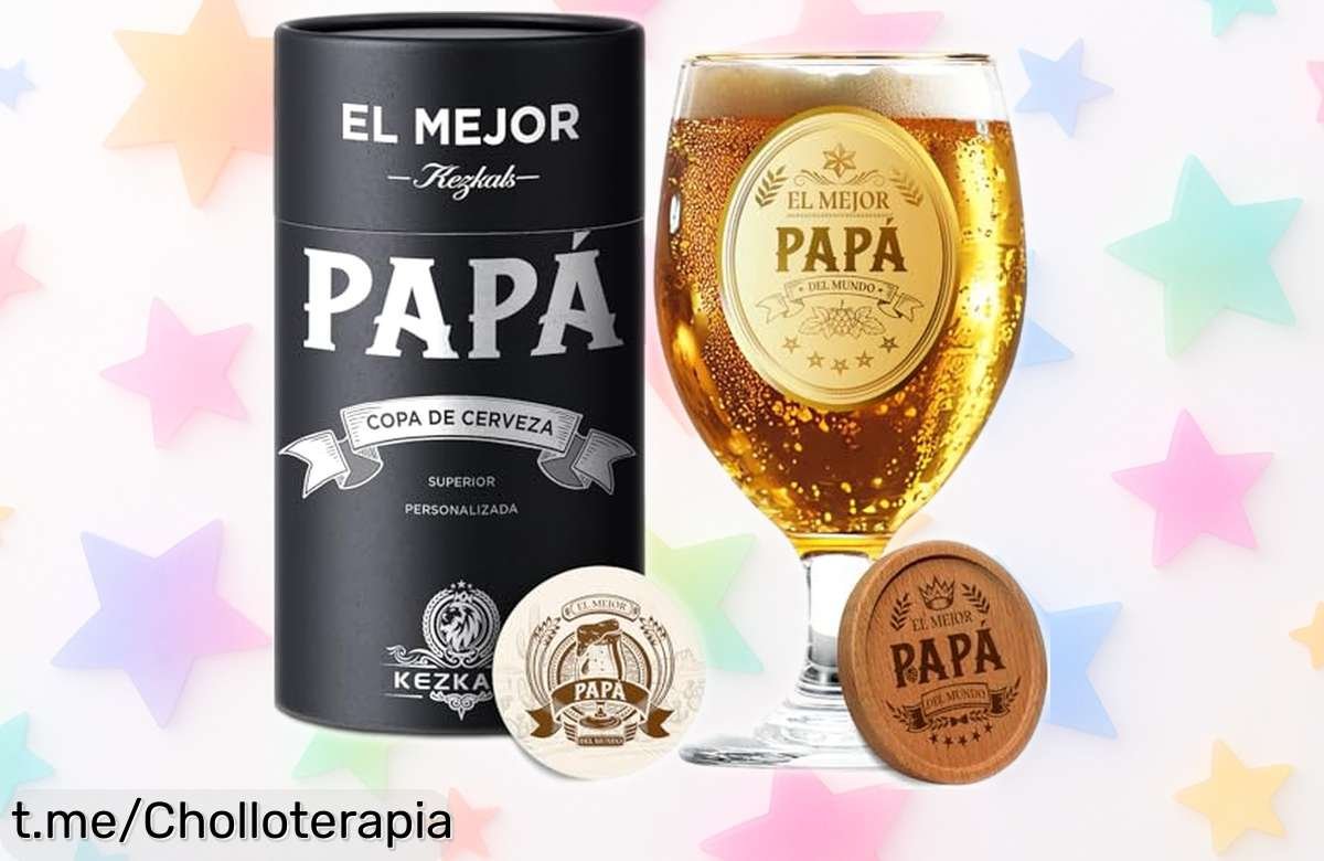 Impresionantes copas personalizadas KEZKALS para hombre, ¡súper chollo a precio brutal! Regala emociones inolvidables estas fiestas, pero apúrate que vuelan.