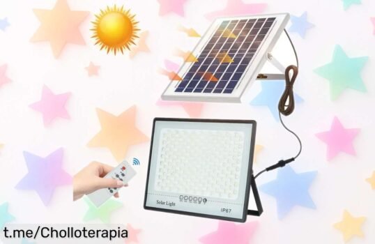 Impresionantes luces solares impermeables para jardín con reflector LED, aprovecha el precio loco y transforma tus noches en un brillante chollo que no puedes desperdiciar.