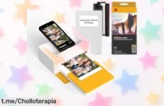Impresora de fotos instantánea Kodak Dock Plus con 90 hojas a precio rebajado, ¡captura tus mejores momentos en un color vibrante antes que se acabe y haz que duren para siempre!