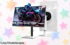 Impulsa tu juego con este monitor gaming de 27” y 210Hz, descuentazo brutal por tiempo limitado; ¡experimentas colores vivos y velocidad apasionante al instante!