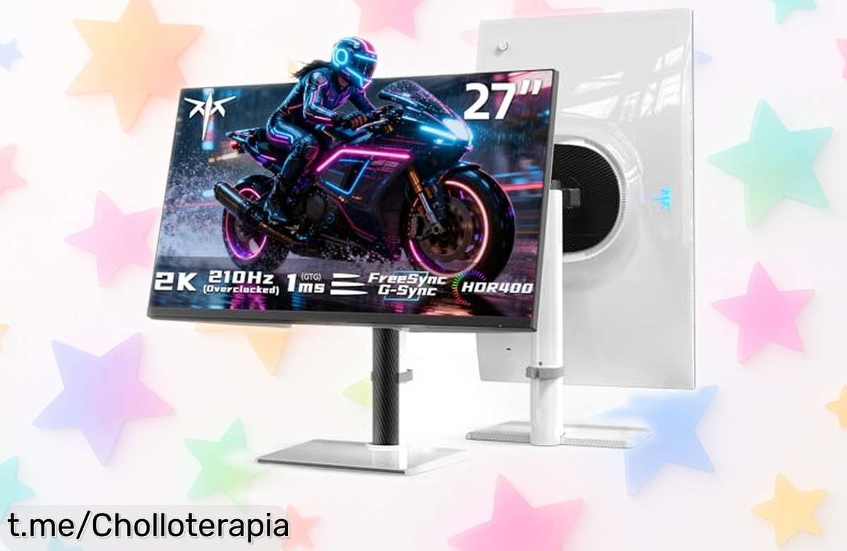 Impulsa tu juego con este monitor gaming de 27” y 210Hz, descuentazo brutal por tiempo limitado; ¡experimentas colores vivos y velocidad apasionante al instante!