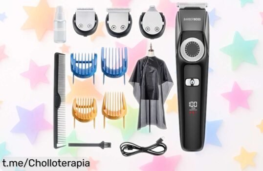 Increíble Kit de Aseo Facial 3 en 1 BarberBoss, ¡rebajado solo por tiempo limitado! Dale un toque único a tu estilo con este super chollo que vuela y corta.
