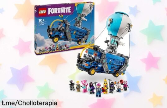 Increíble autobús de batalla Fortnite LEGO con 9 figuras y accesorios, ¡rebajado a un precio que no se repite! Aprovecha esta oferta limitada y lleva la diversión al máximo.
