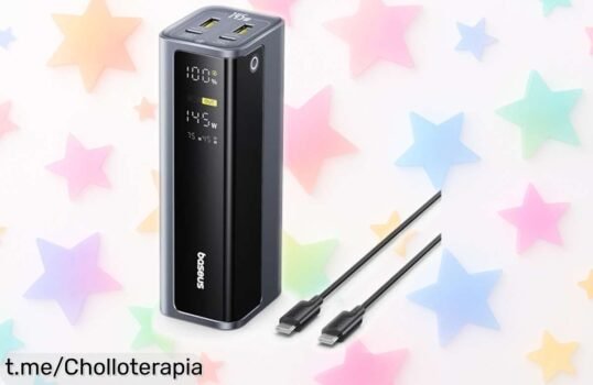 Increíble batería externa Baseus de 145W: carga rápida para 4 dispositivos ¡no pierdas la oportunidad única de tenerla a un precio rebajado!