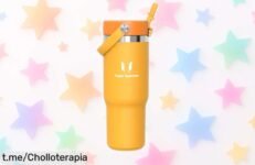 Increíble botella térmica Sparrow de 900ml con pajita, rebajada y lista para hacer tus viajes más frescos. ¡No te quedes sin la tuya, porque se agotan volando!