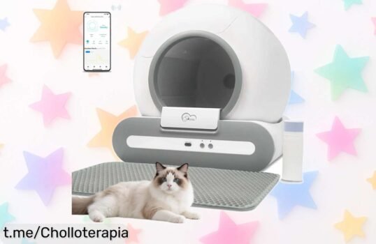 Increíble caja de arena autolimpiante para gatos DOEL 65L con control por app y WiFi, oferta limitada que hará feliz a tu gatito ¡no te la pierdas!