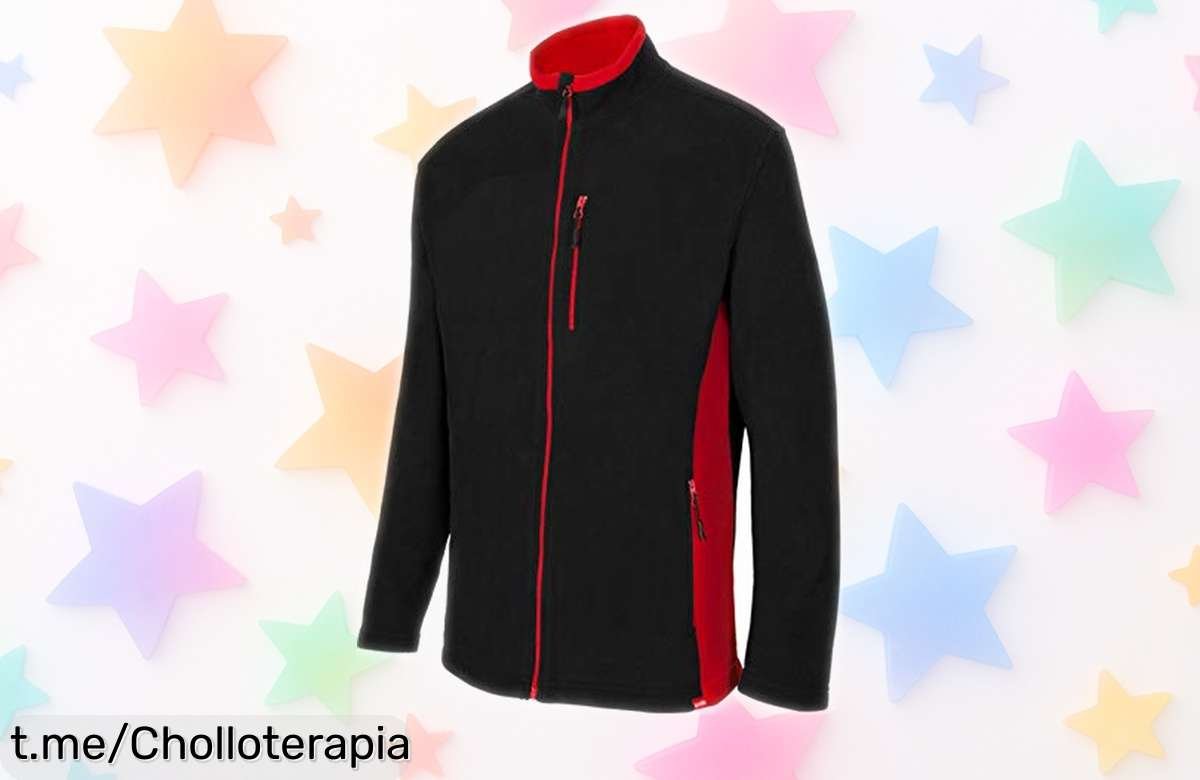 Increíble chaqueta polar bicolor Velilla 201504 con cinco bolsillos prácticos, ahora a un precio de ganga que volará. ¡Lleva estilo y funcionalidad ya!