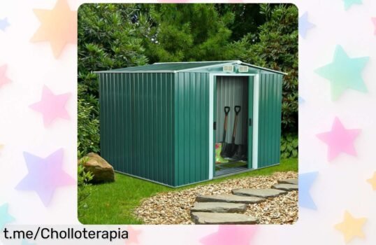 Increíble cobertizo metálico Outsunny para jardín, supera expectativas en resistencia y precio. Aprovecha este ofertón limitado, ¡guarda tus herramientas como un pro antes de que se agote!