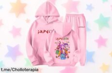 Increíble conjunto de chándal Huntrix para niños, un super chollo con descuento brutal que hará sonreír a tus peques; ¡no te quedes sin el tuyo y corre que vuelan!