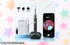Increíble endoscopio WiFi 4,2mm 1080P para limpieza de oídos con cuchara, calidad alucinante y precio rebajado: ¡di adiós a la cera fácil ya antes de que se agote!