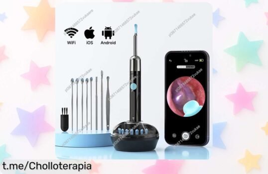 Increíble endoscopio WiFi 4,2mm 1080P para limpieza de oídos con cuchara, calidad alucinante y precio rebajado: ¡di adiós a la cera fácil ya antes de que se agote!