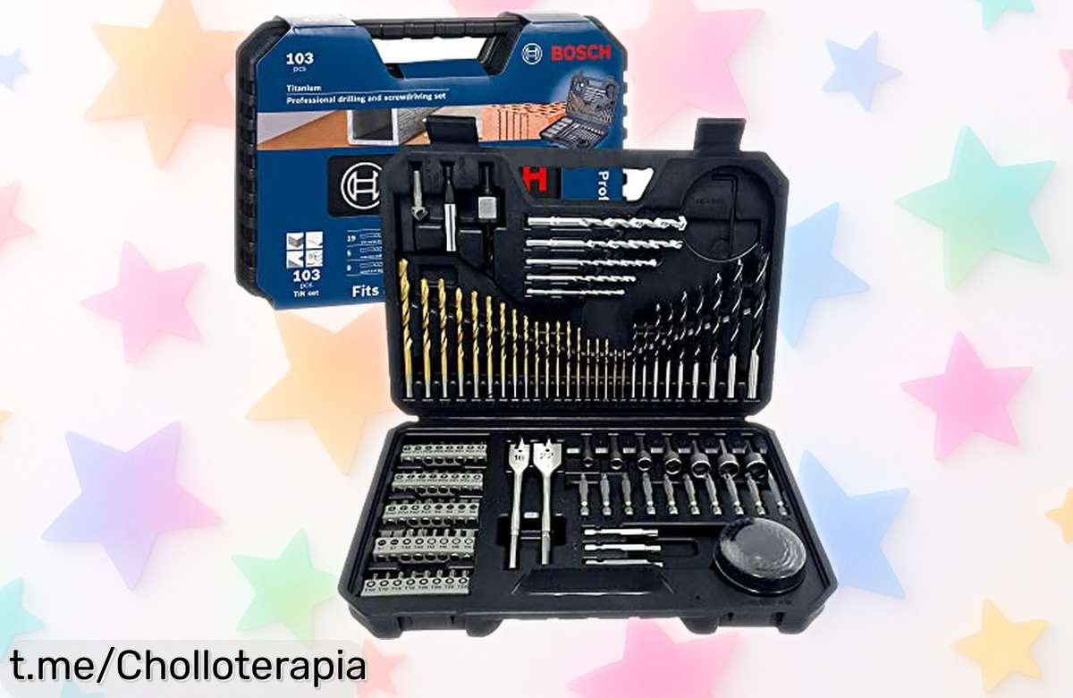 Increíble juego de brocas y puntas Bosch de titanio para todo tipo de trabajos a precio loco: ¡desata tu creatividad sin límites y consigue resultados espectaculares!