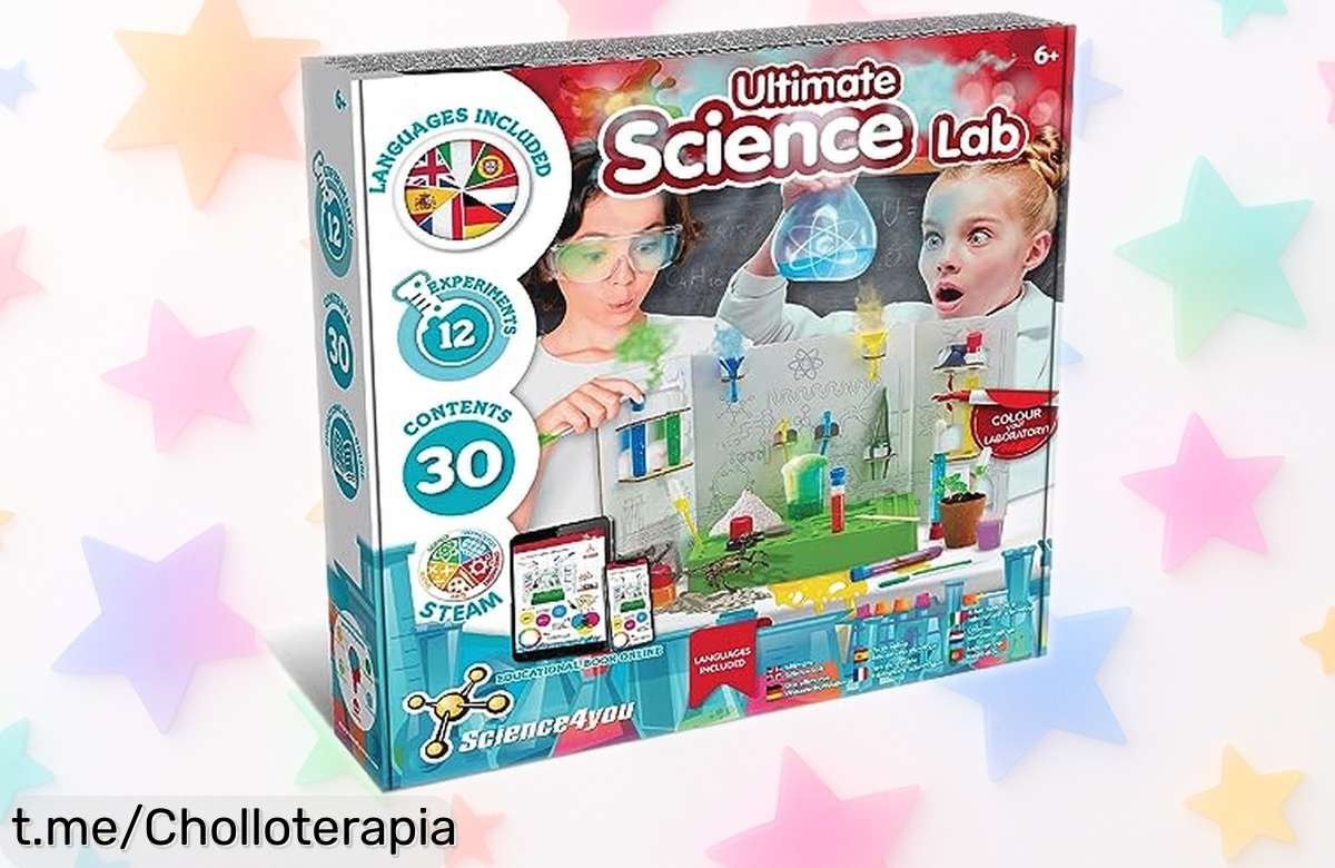 Increíble kit de ciencias con 12 experimentos y fósiles de dinosaurio, oferta rebajada por tiempo limitado para hacer brillar la curiosidad en tus peques ¡Aprender nunca fue tan divertido!
