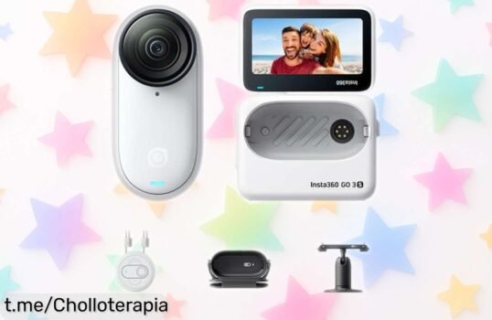 Increíble mini cámara 4K Insta360 GO 3S con estabilización gimbal a precio rebajado, captura momentos únicos sin límites y dale vida a tus recuerdos ya mismo.