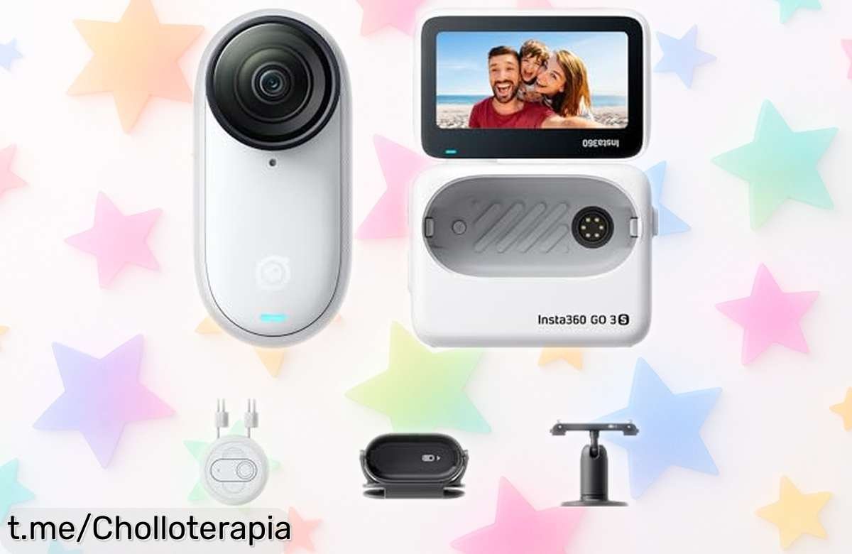 Increíble mini cámara 4K Insta360 GO 3S con estabilización gimbal a precio rebajado, captura momentos únicos sin límites y dale vida a tus recuerdos ya mismo.