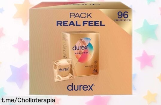 Increíble pack de 96 condones Durex Real Feel sin látex rebajados a precio loco, ¡siente el placer y la tranquilidad que mereces hoy mismo!