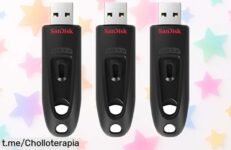 Increíble paquete de 3 memorias USB SanDisk Ultra 64 GB a un precio rebajado que vuela, ¡asegura tus archivos y disfruta de transferencias super rápidas!