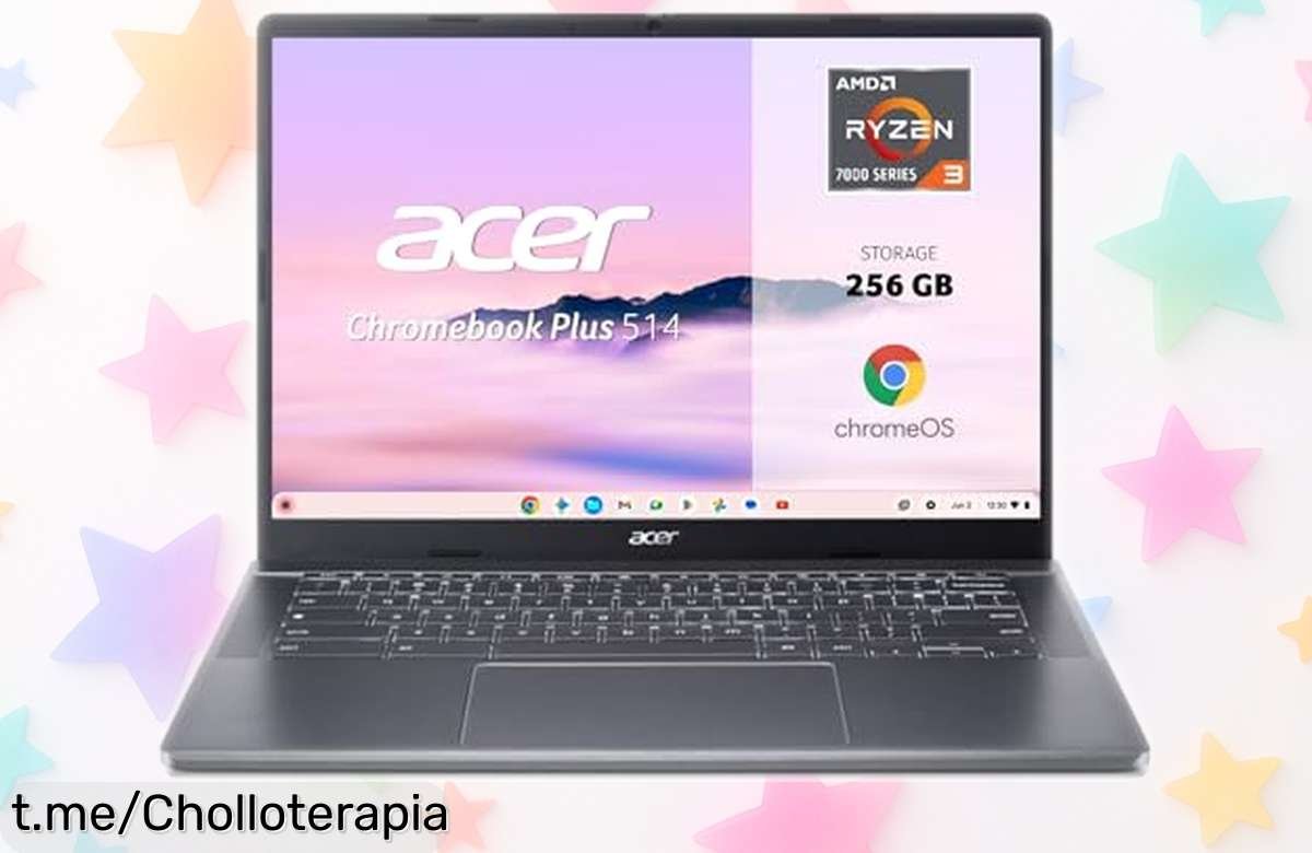 Increíble portátil Acer Chromebook Plus 514 con AMD Ryzen, rebajado para que transformes tu día a día; ¡no dejes escapar esta oportunidad y aprovecha hoy!