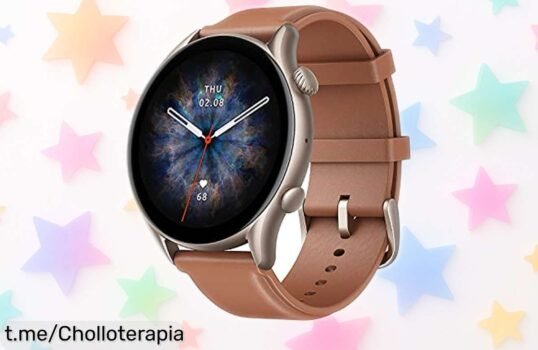 Increíble smartwatch Amazfit GTR 3 Pro con GPS y monitor de salud a precio rebajado, ¡aprovecha esta oportunidad única para cuidar de ti mismo ahora!