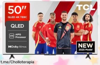 Increíble televisor 50” TCL QLED con imagen 4K HDR a precio rebajado que vuela rápido; transforma tus noches de cine en casa y siente la emoción al instante, ¡no lo dejes escapar!