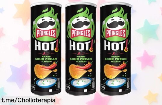 Increíbles Patatas Pringles Hot Kicking Sour Cream 160g: Lleva 3 a precio de 2 y explota de sabor en tu boca, ¡mejor junto a los que más quieres! ¡No te quedes sin las tuyas!