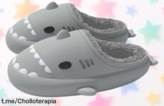 Increíbles pantuflas de casa S7 STAR con diseño de tiburón, súper calentitas y antideslizantes, ¡con descuentazo que se van volando! No te quedes sin las tuyas, dale amor a tus pies ya mismo.