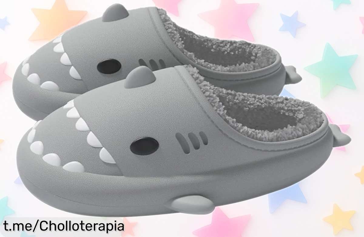 Increíbles pantuflas de casa S7 STAR con diseño de tiburón, súper calentitas y antideslizantes, ¡con descuentazo que se van volando! No te quedes sin las tuyas, dale amor a tus pies ya mismo.