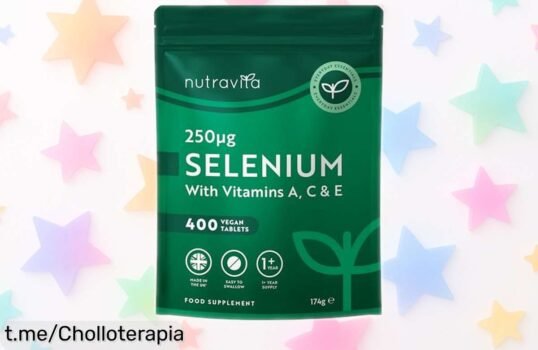 Inmunizante Selenio 250µg con vitaminas A, C y E: ¡cuida tu salud mientras luces espectacular! Aprovecha este rebajón de precio antes que se agote.