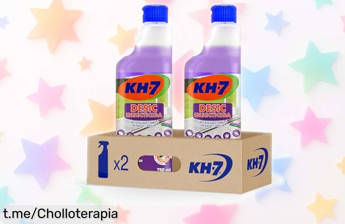 Insecticida KH7 con aroma a lavanda, pack doble para una defensa irresistible. Aprovecha este ofertón y protege tu hogar hoy mismo antes de que se agoten ¡no te quedes sin el tuyo!