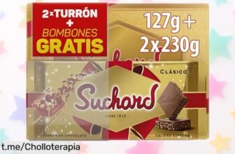 Irresistible combo navideño de turrones Suchard y bombones gratis a un precio rebajado; endulza tus fiestas antes que se agoten. ¡No te lo pierdas!