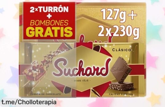 Irresistible combo navideño de turrones Suchard y bombones gratis a un precio rebajado; endulza tus fiestas antes que se agoten. ¡No te lo pierdas!