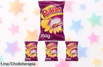 Irresistibles Patatas Ruffles jamón crujientes en pack de 4 con sabor auténtico, ¡un precio rebajado que no puedes dejar escapar! Hazte con ellas y disfruta al máximo.