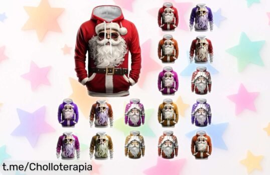 Jersey de Navidad para hombre, el chollo que no puedes dejar escapar, ¡diseño divertido y a un precio loco solo por tiempo limitado! Prepárate para brillar estas fiestas.