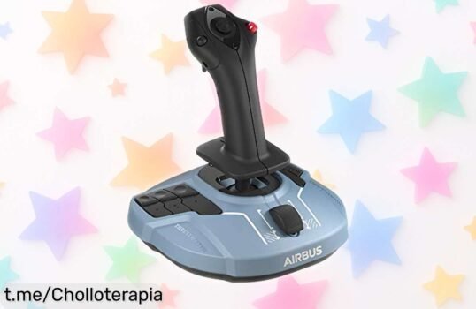 Joystick ambidextro Thrustmaster TCA, réplica exacta de Airbus a precio rebajado que no durará: ¡conviértete en piloto y siente la emoción al volar ya!