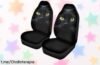 Juego de 2 fundas para asientos BIGCARJOB con diseño de mirada de gato a precio rebajado, ¡dale un toque único a tu coche antes que se agoten, mereces lo mejor!