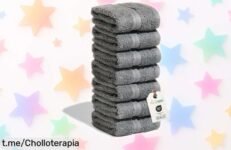 Juego de 6 toallas absorbentes Nice Homeit a precio rebajado, ¡aprovéchalo ya y dale un toque especial a tu rutina diaria sin dejar escapar este super chollo!