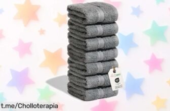 Juego de 6 toallas absorbentes Nice Homeit a precio rebajado, ¡aprovéchalo ya y dale un toque especial a tu rutina diaria sin dejar escapar este super chollo!