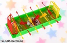 Juego de futbolín y hockey de mesa para niños: ¡aprovecha este super chollo rebajado que llenará tu hogar de risas y diversión familiar!