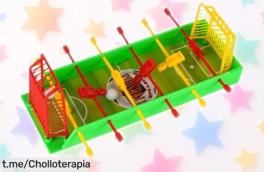 Juego de futbolín y hockey de mesa para niños: ¡aprovecha este super chollo rebajado que llenará tu hogar de risas y diversión familiar!