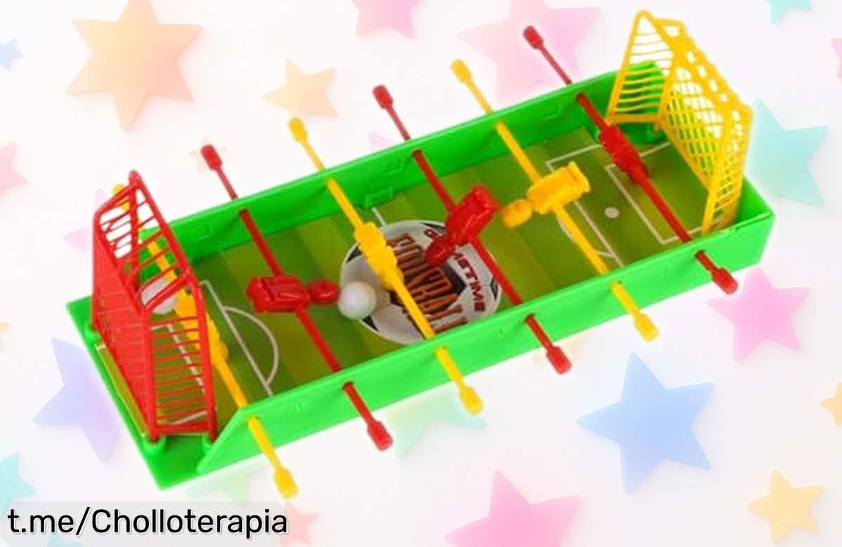 Juego de futbolín y hockey de mesa para niños: ¡aprovecha este super chollo rebajado que llenará tu hogar de risas y diversión familiar!