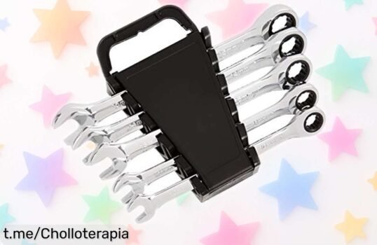 Juego de llaves de trinquete Amazon Basics 5 piezas a un precio rebajado, aprovecha esta oferta limitada y convierte cada reparación en un éxito ¡consigue el tuyo antes que se acaben!