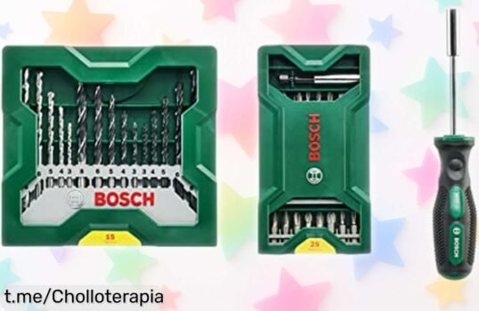 Juego de puntas y destornillador Bosch Mini XLin con 41 piezas, ahora a un precio rebajado que no puedes dejar pasar ¡Reparar como un pro nunca fue tan fácil y emocionante!
