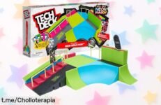 Juego de rampas Tech Deck Neon Mega Park con 2 fingerboards brillantes a precio rebajado: ¡diviértete haciendo trucos y crea momentos inolvidables con tus amigos!