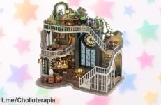 Kit de casa de muñecas con luz LED y muebles reales, ¡rebajado para que sientas la magia miniatura! No te pierdas este super chollo y montala paso a paso.