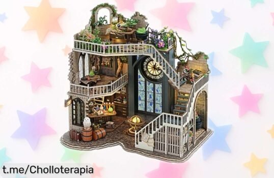 Kit de casa de muñecas con luz LED y muebles reales, ¡rebajado para que sientas la magia miniatura! No te pierdas este super chollo y montala paso a paso.